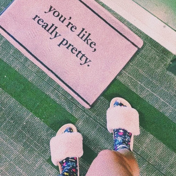 Barbie Pink Fluffy Fabulous Slide Sandals - Picture 2 of 3